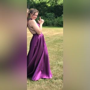 Plum Prom Dress Size 8